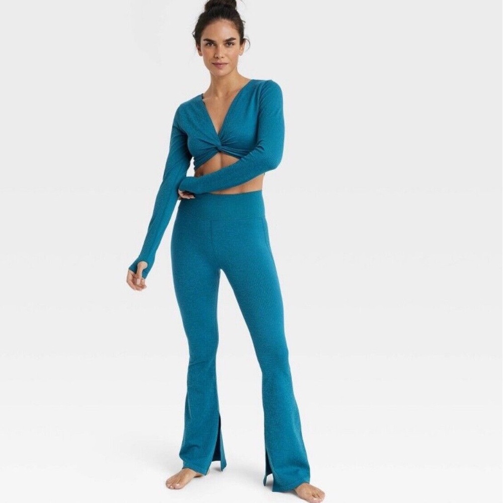 JoyLab Teal Boot Cut & Flare Pants